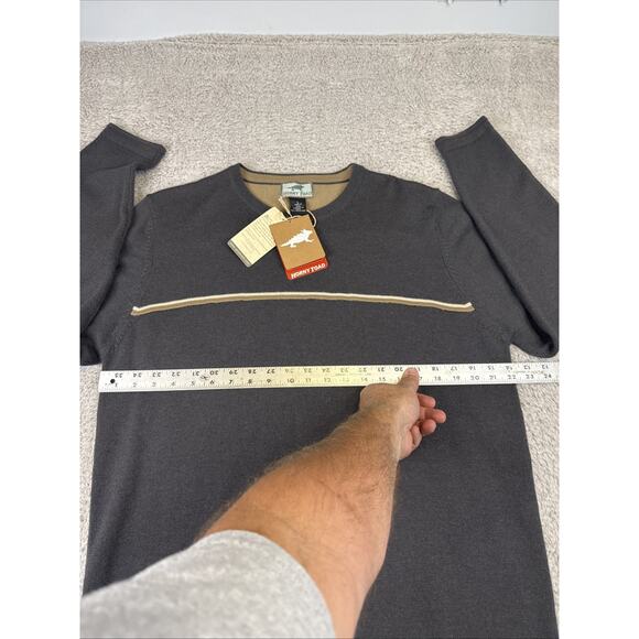horny toad 100% Merino Wool Orlando Caviar Gray Size L NWT - Picture 6 of 9
